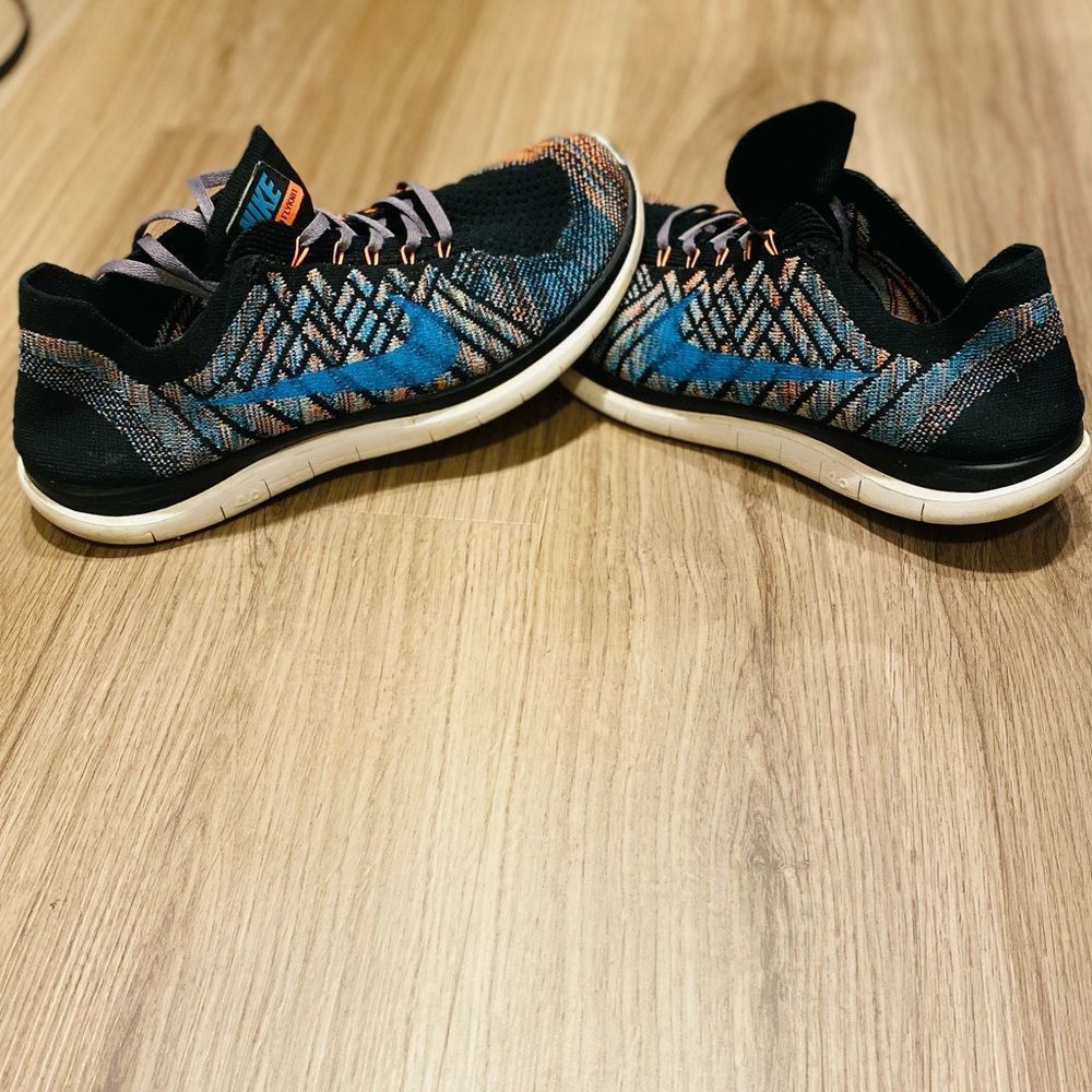 Nike Free 4.0 Flyknit Orange/Blue Lagoon Men’s 9